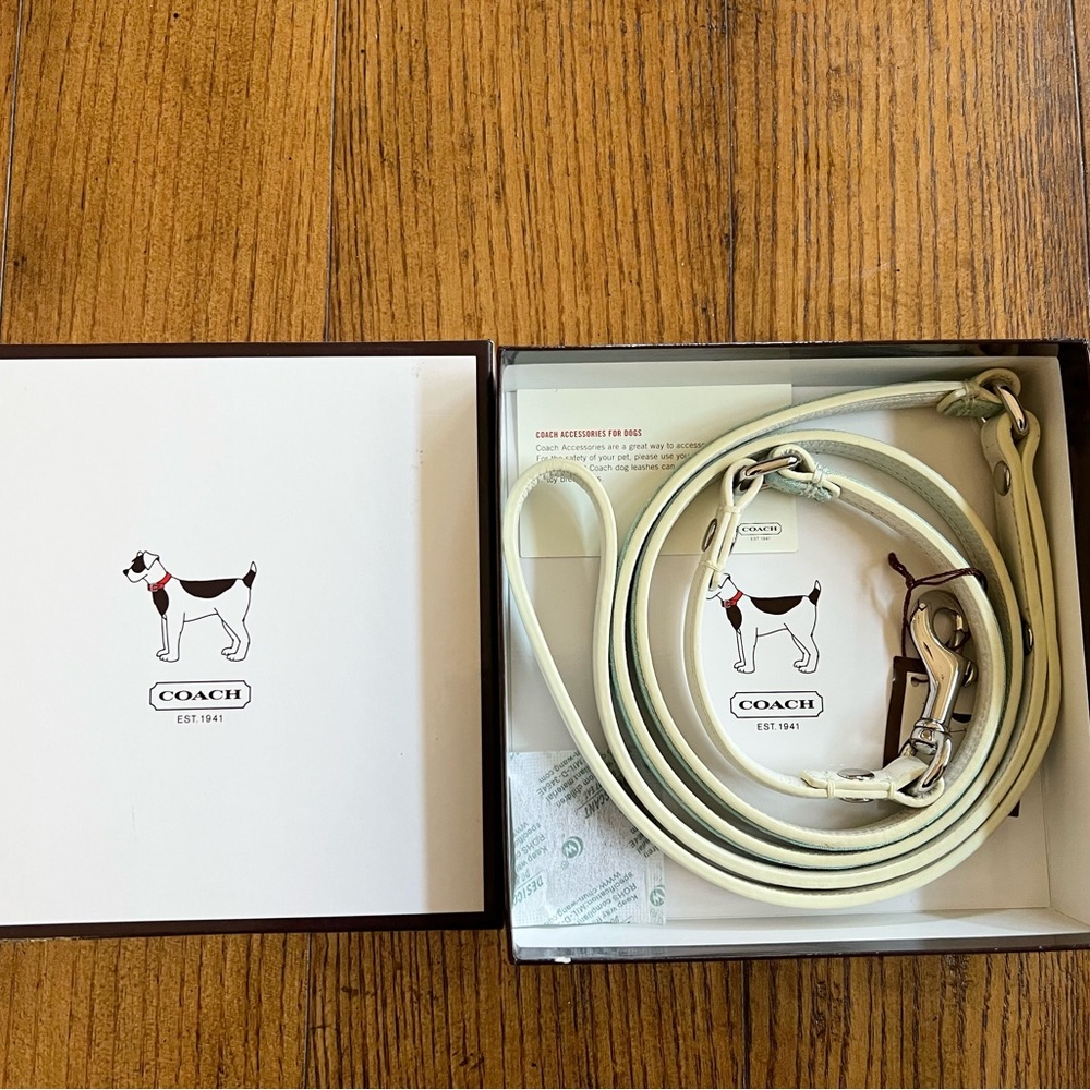 Coach Leather Dog Leash